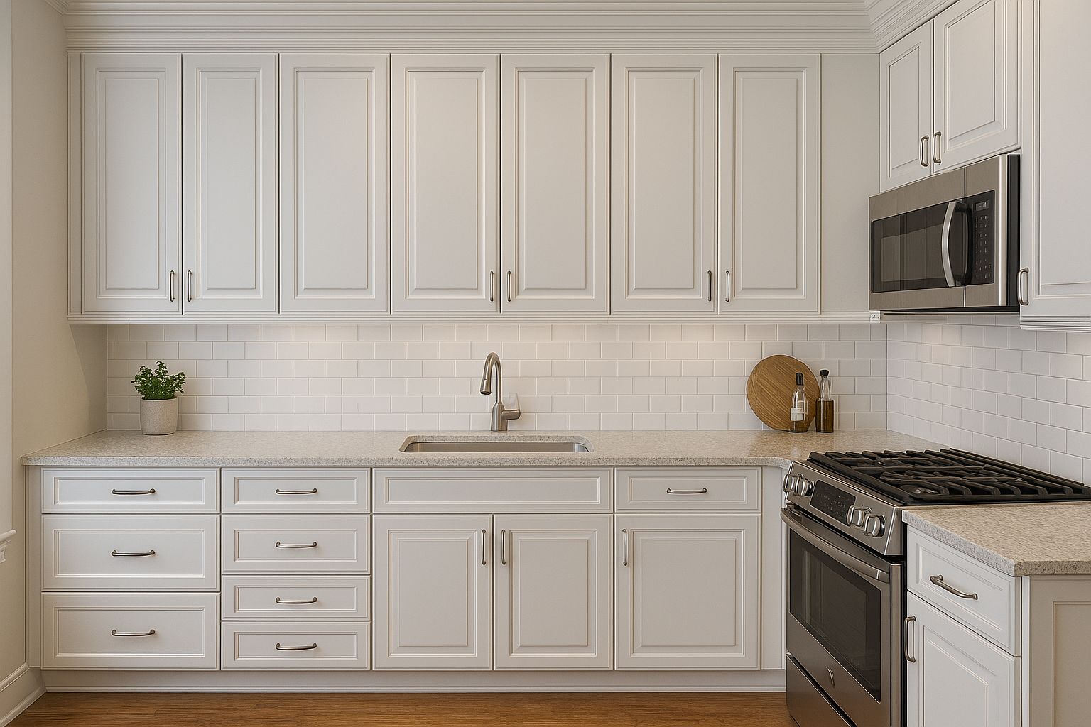 Kitchen layout after photo